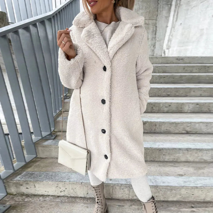 Quinn | Manteau décontracté en polaire sherpa, chaleur premium et design polyvalent