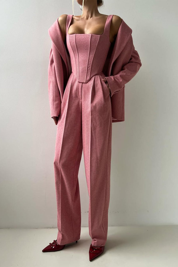 Grace - Ensemble Trois-Pièces avec Blazer Croisé