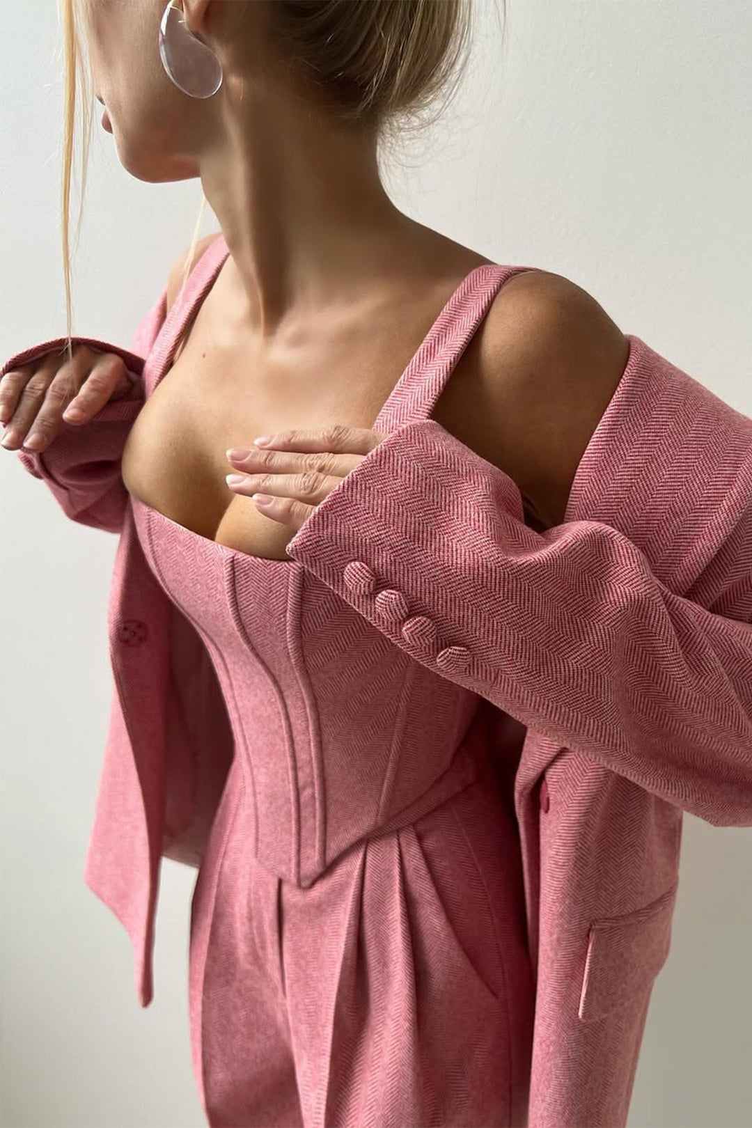 Grace - Ensemble Trois-Pièces avec Blazer Croisé