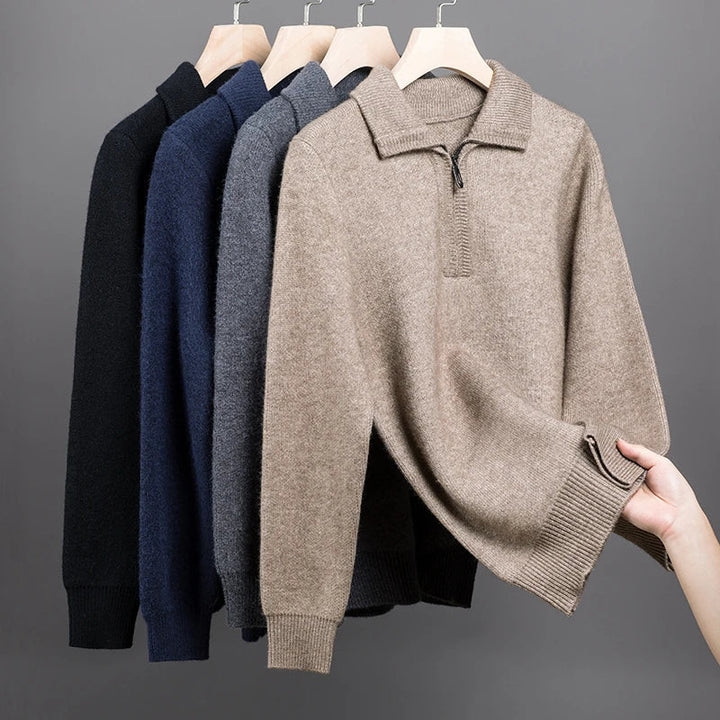 Isaac™ - Pull doux et chaud à demi-fermeture éclair
