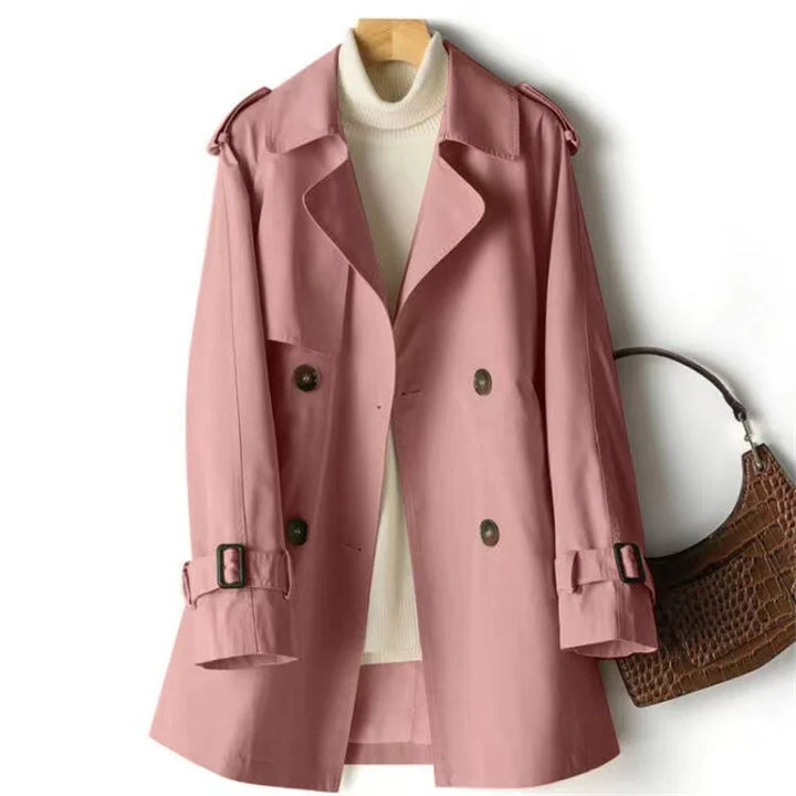 Trench-coat mi-long à double boutonnage  