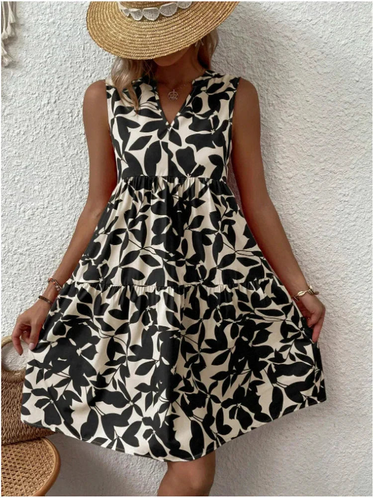 Avery™ - Mini-robe sans manches stylée