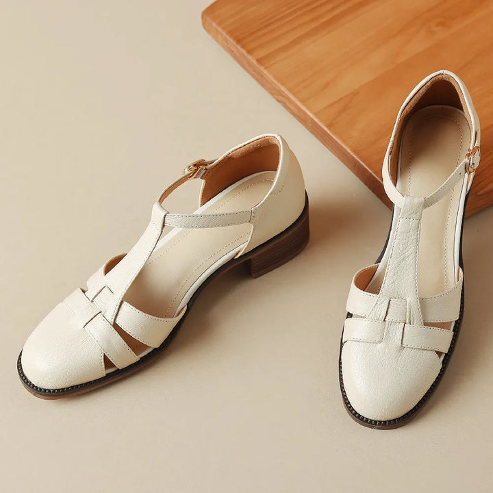 Sylviera T-Strap Flats