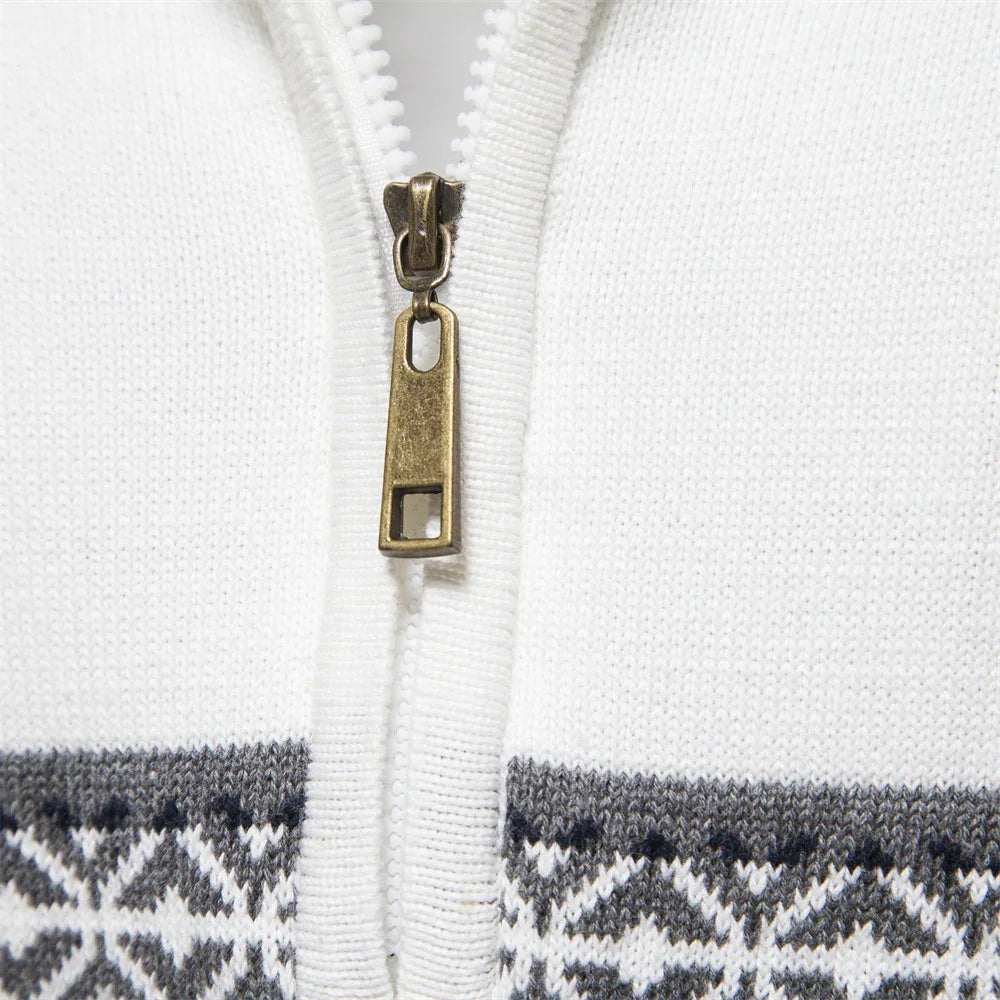Henry™ - Pull demi-fermeture éclair Fair Isle stylé