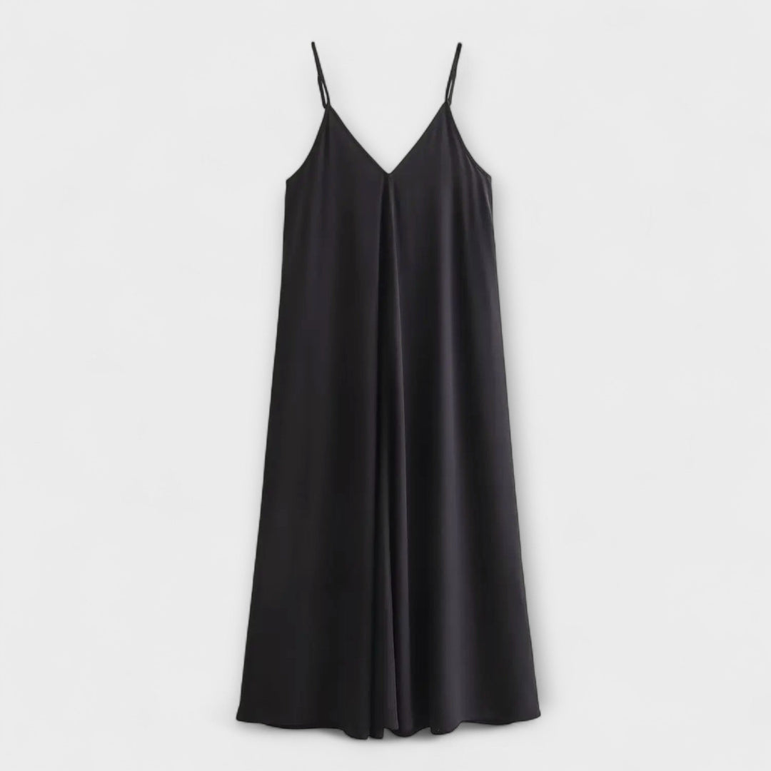 Robe maxi à bretelles fines