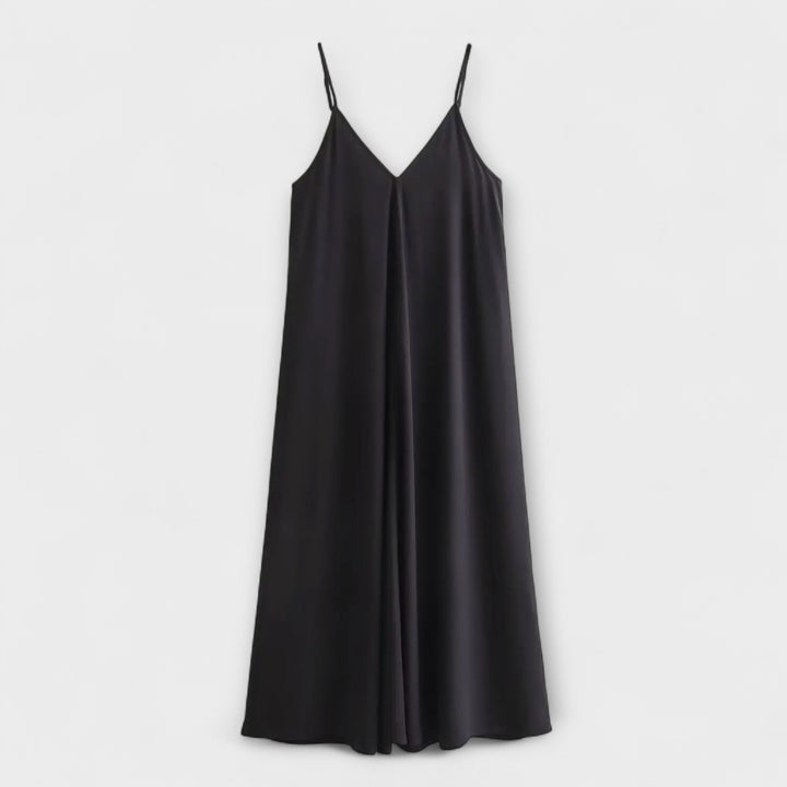 Robe maxi à bretelles fines