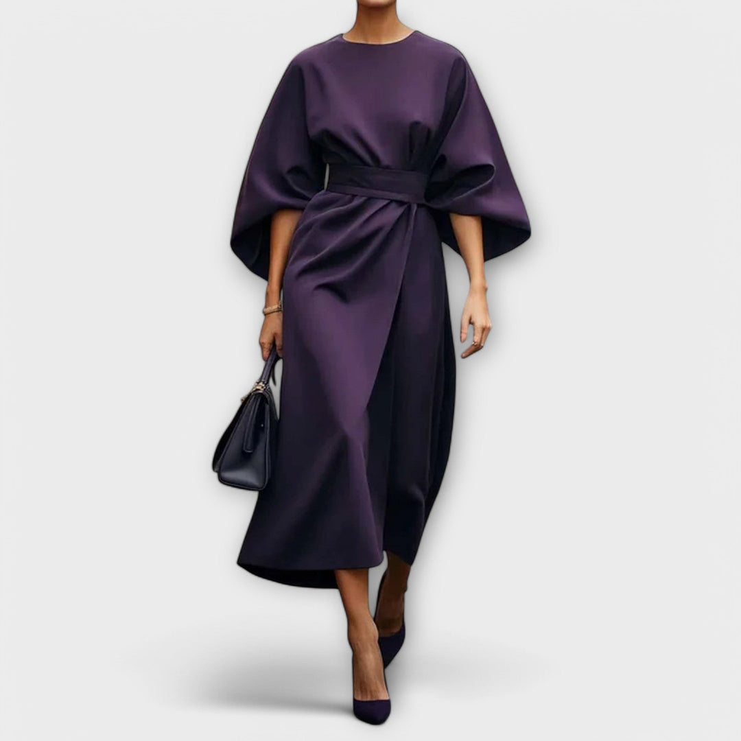 Sonia | Robe élégante avec manches et ceinture