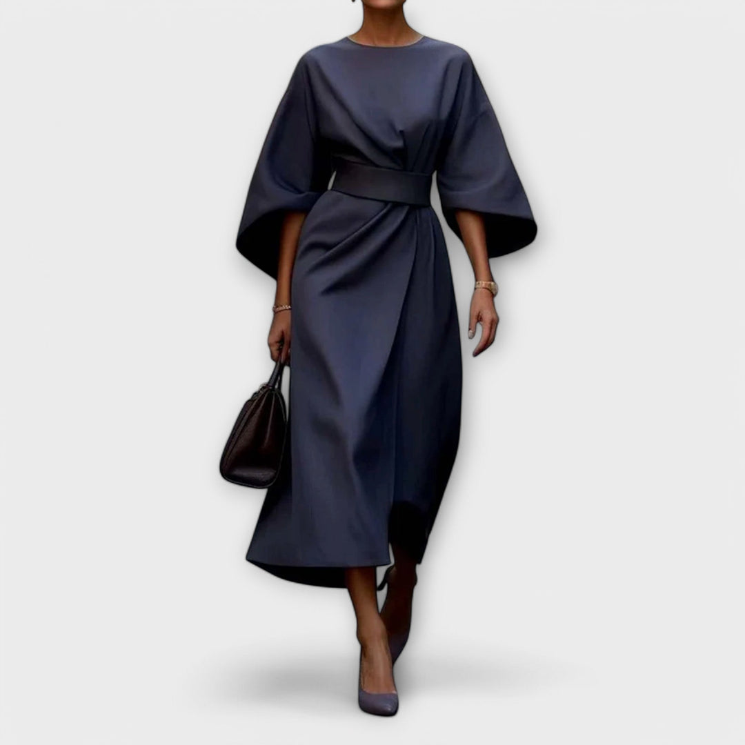 Sonia | Robe élégante avec manches et ceinture