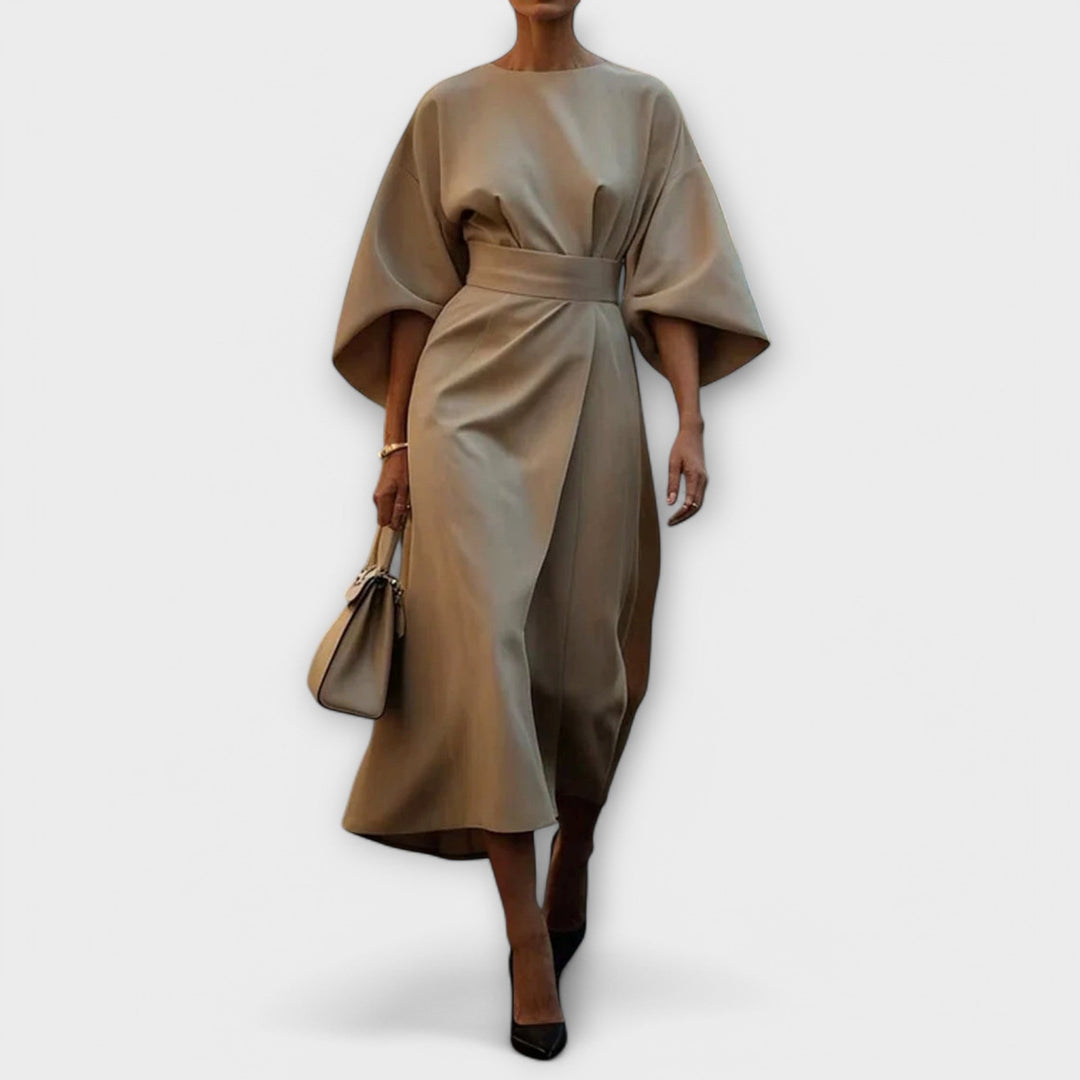 Sonia | Robe élégante avec manches et ceinture