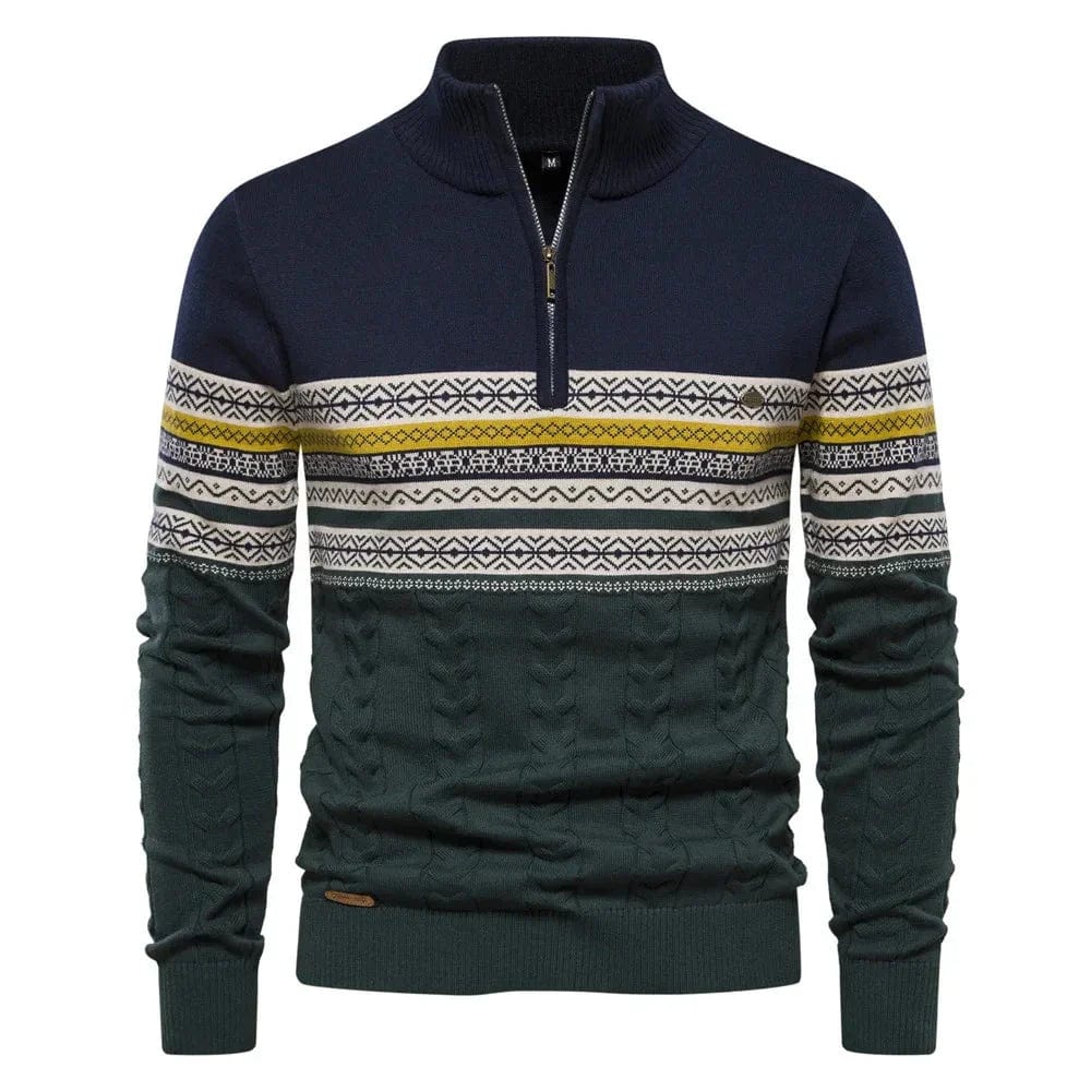 Pull zippé Lennox Fair Isle