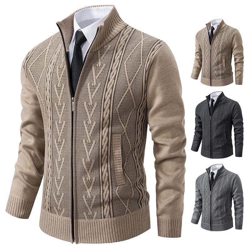 Cardigan zippé tricoté Aristo
