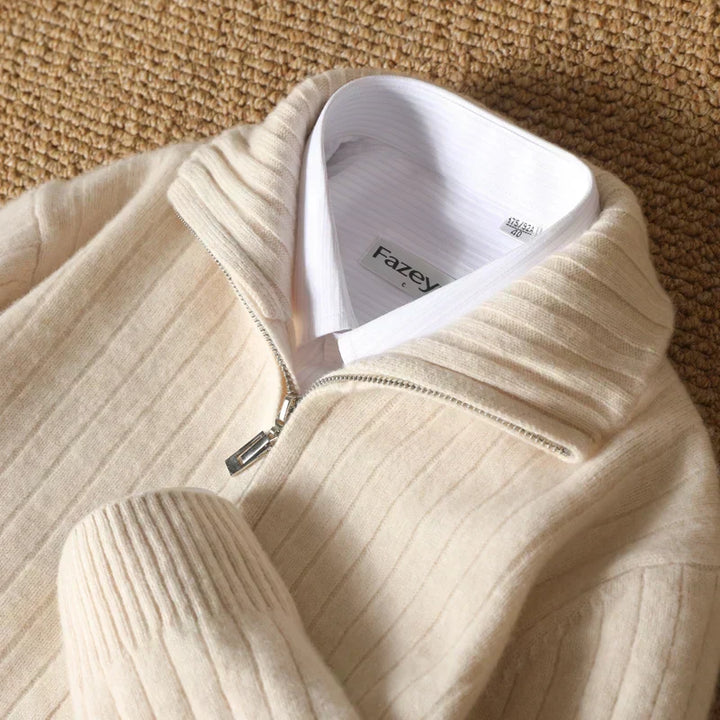 Owen™ - Cardigan d'affaires confortable en laine mérinos