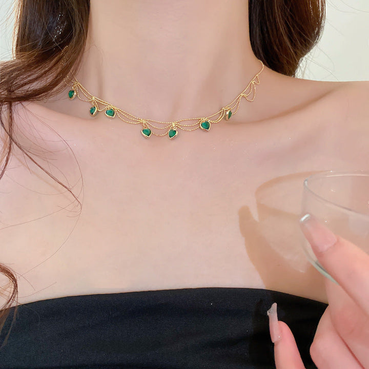 Collier en forme de cœur