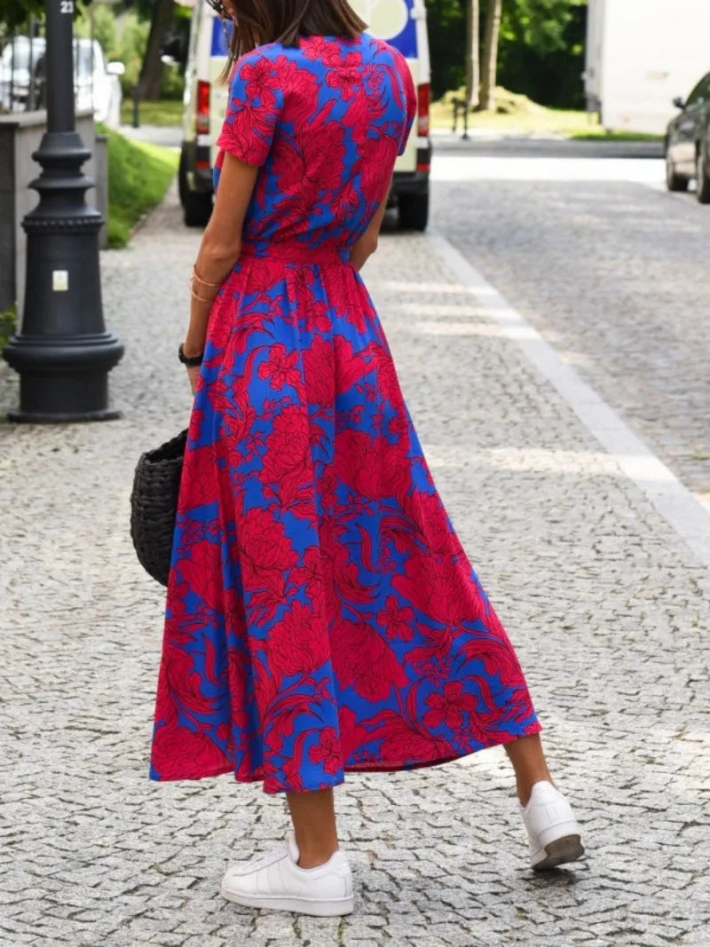 Tina | Robe portefeuille florale