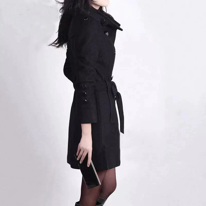 Ada | Timeless Women's Trench Coat with Double-Breasted Front and Belted Waist