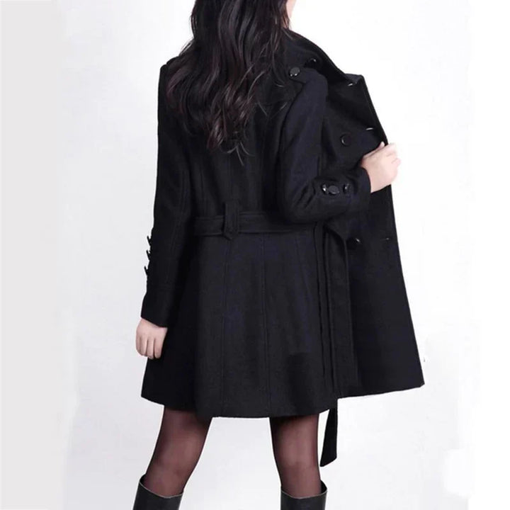 Ada | Timeless Women's Trench Coat with Double-Breasted Front and Belted Waist