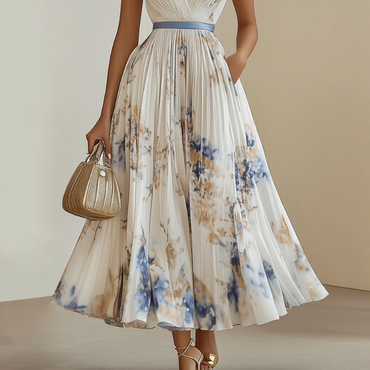Elara | Robe avec col en V doux