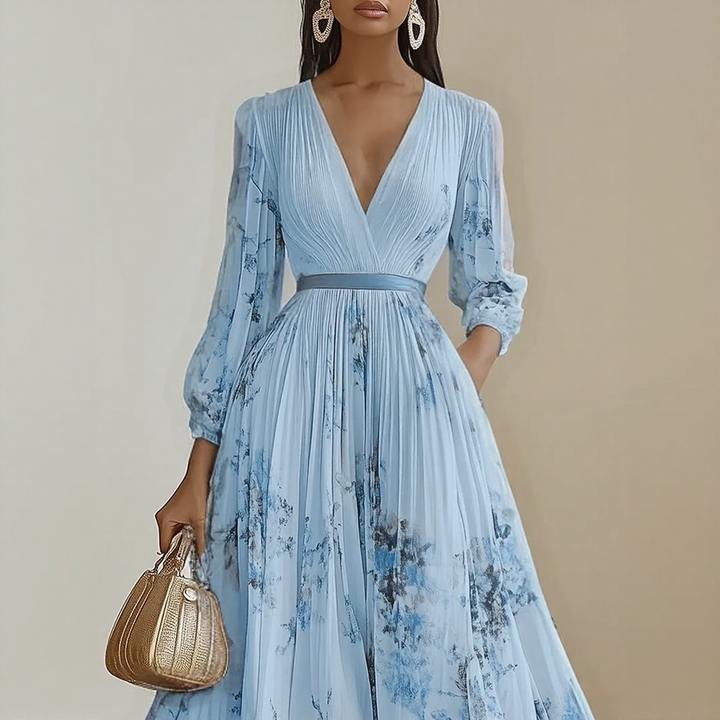 Elara | Robe avec col en V doux