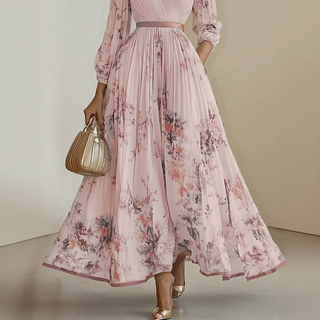 Elara | Robe avec col en V doux