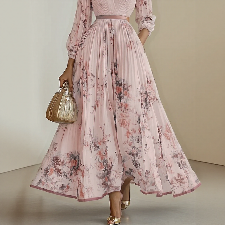 Elara | Robe avec col en V doux