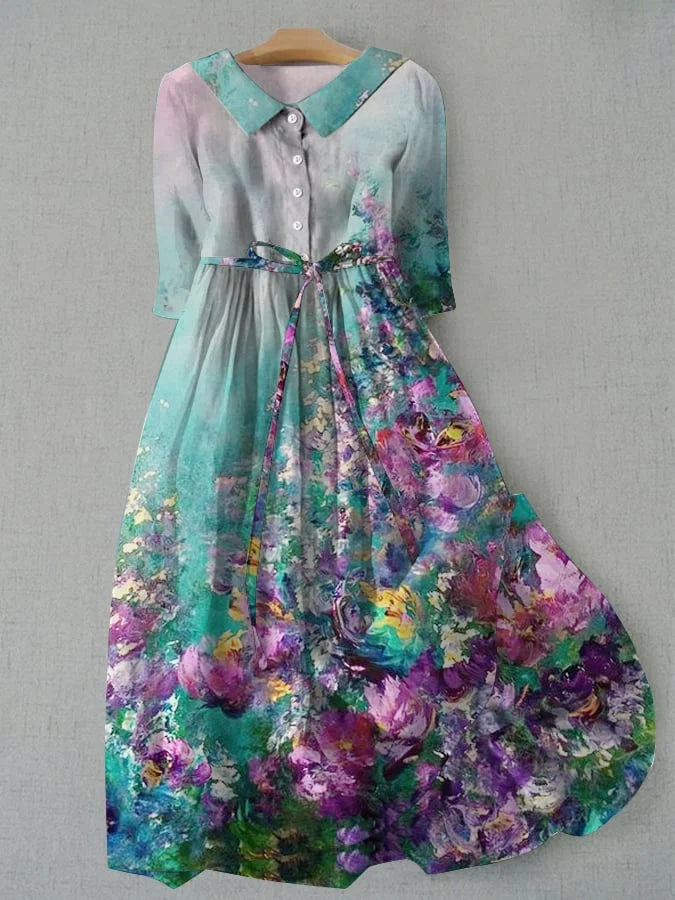 Tessa | Robe florale artistique