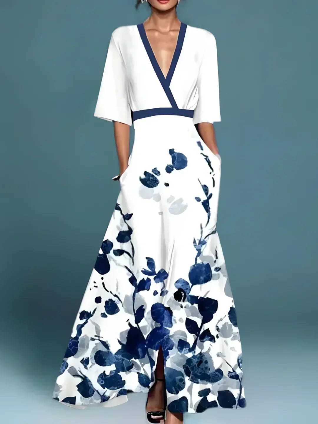 Laure | Robe florale élégante