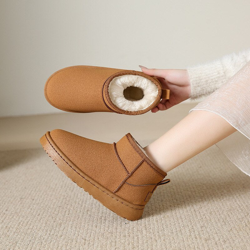 Cosette | Cozy Slip-On Ankle Boots with Warm Lining and Stable Sole