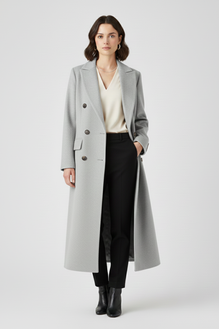 Vesper | Timeless Women's Trenchcoat with Lapel Collar and Button Fastening
