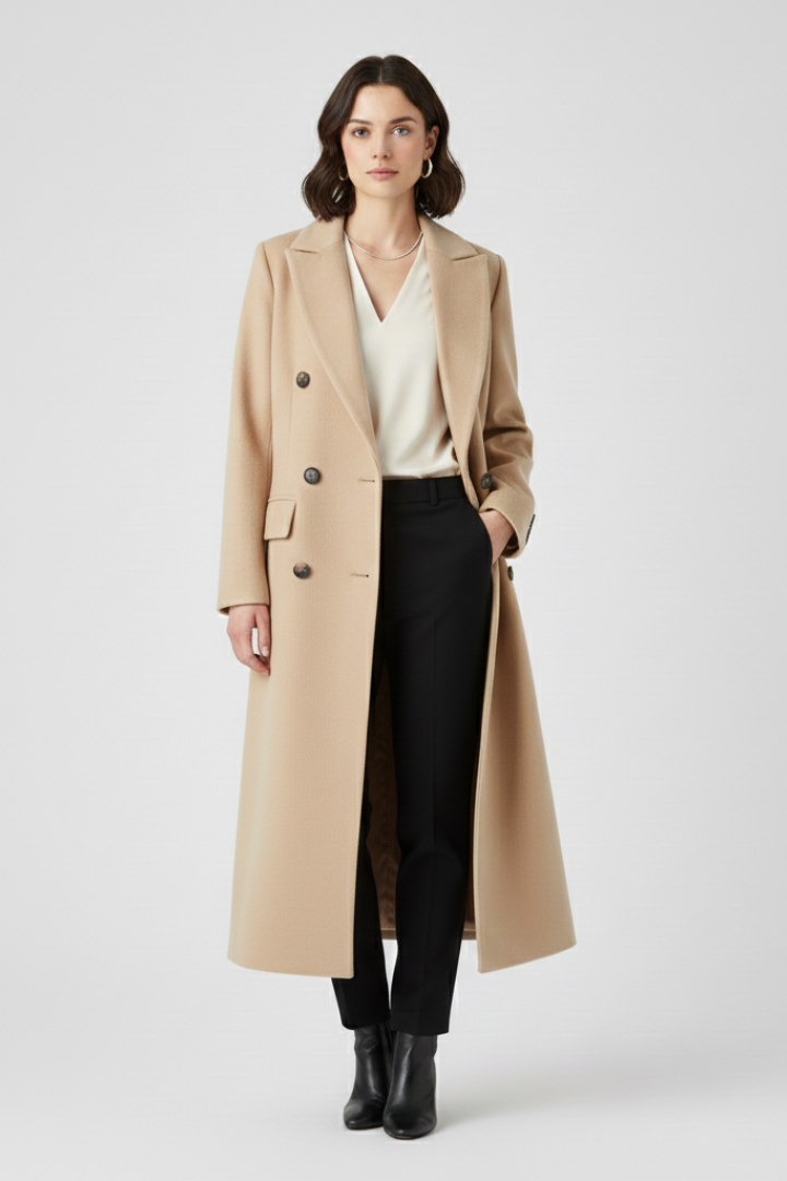 Vesper | Timeless Women's Trenchcoat with Lapel Collar and Button Fastening