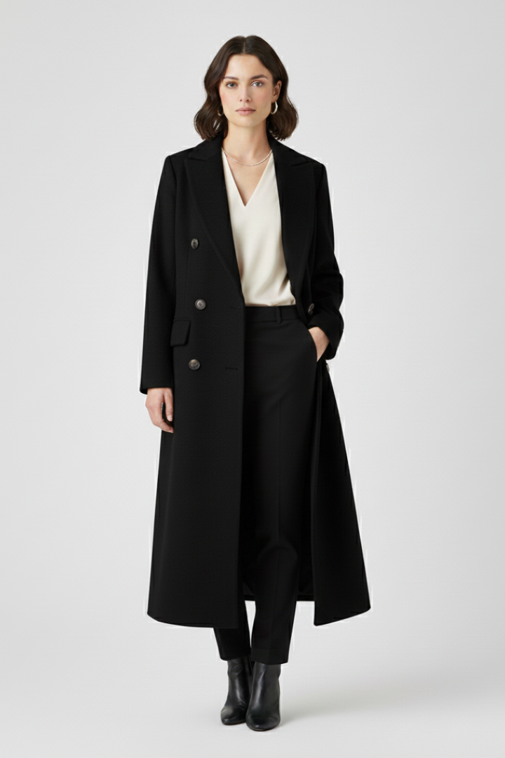 Vesper | Timeless Women's Trenchcoat with Lapel Collar and Button Fastening