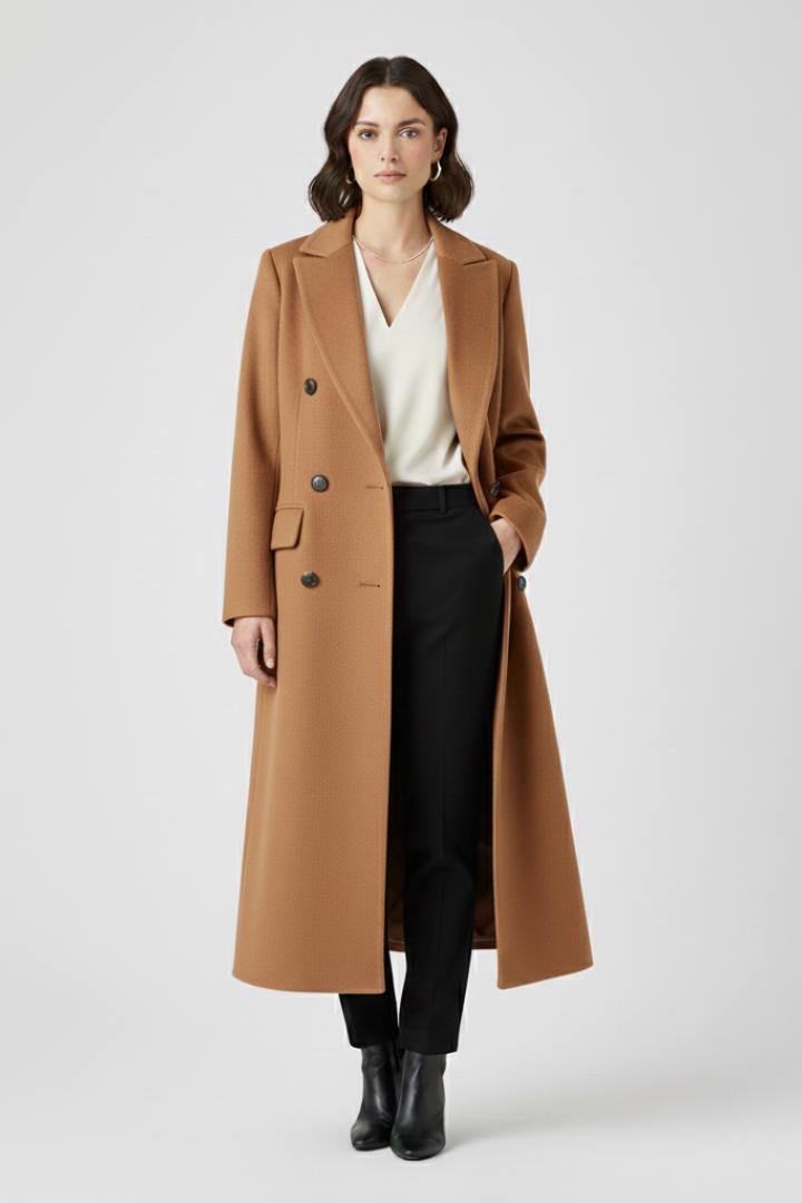 Vesper | Timeless Women's Trenchcoat with Lapel Collar and Button Fastening