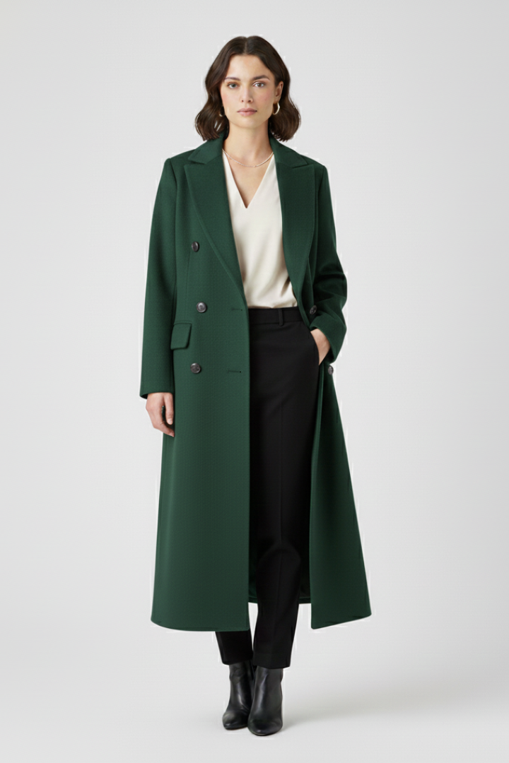 Vesper | Timeless Women's Trenchcoat with Lapel Collar and Button Fastening
