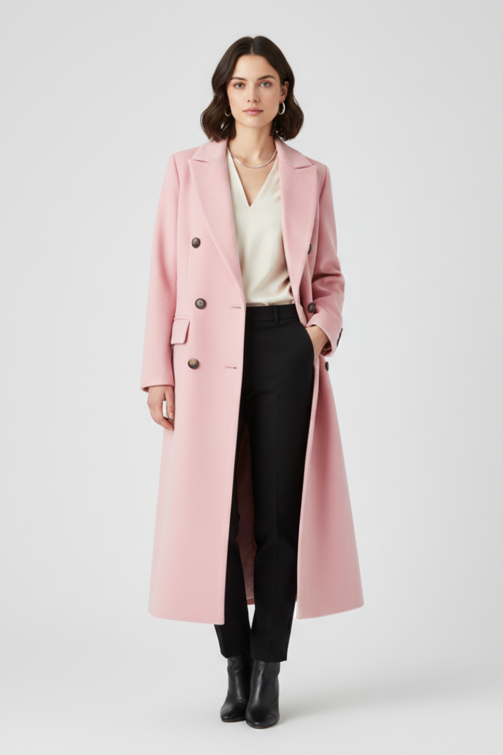 Vesper | Timeless Women's Trenchcoat with Lapel Collar and Button Fastening