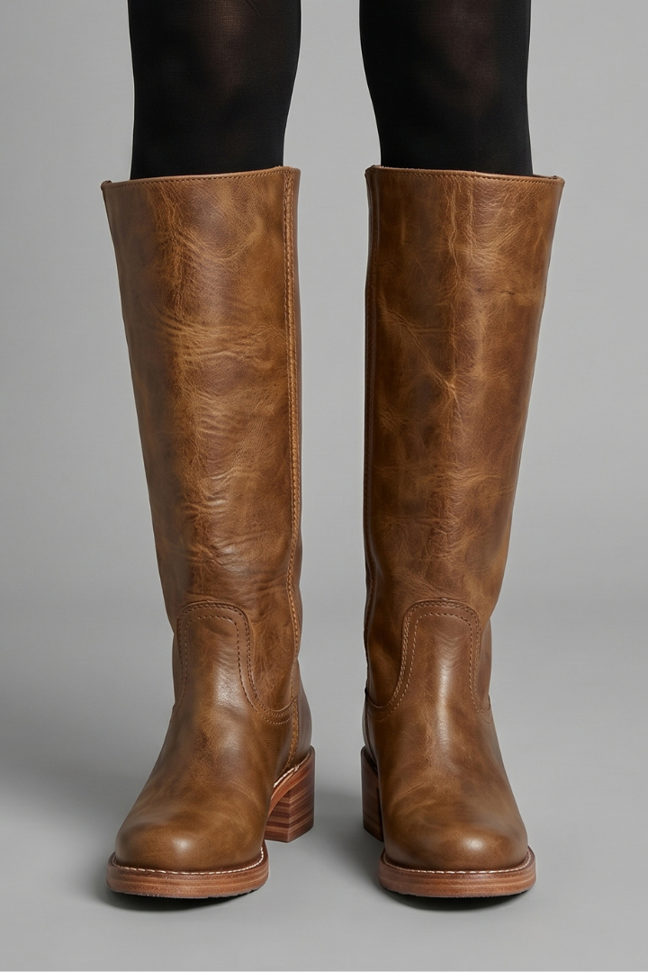 Ottavia | Effortless Women's Mid-Calf Boots with Pull-On Style and Block Heel