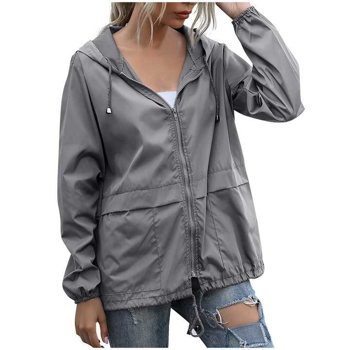 Willow | Veste de pluie zippée épurée avec capuche et poignets ajustables