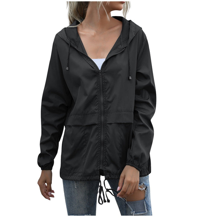 Willow | Veste de pluie zippée épurée avec capuche et poignets ajustables