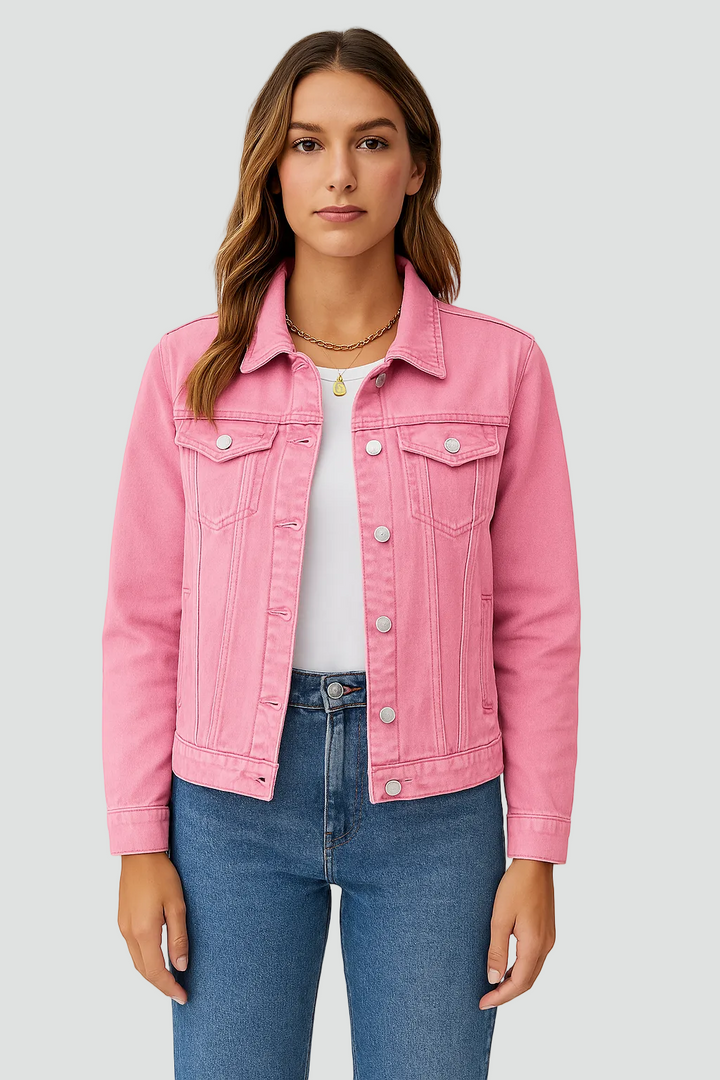 Robyn | Classic Denim Jacket with Button Closure and Practical Pockets