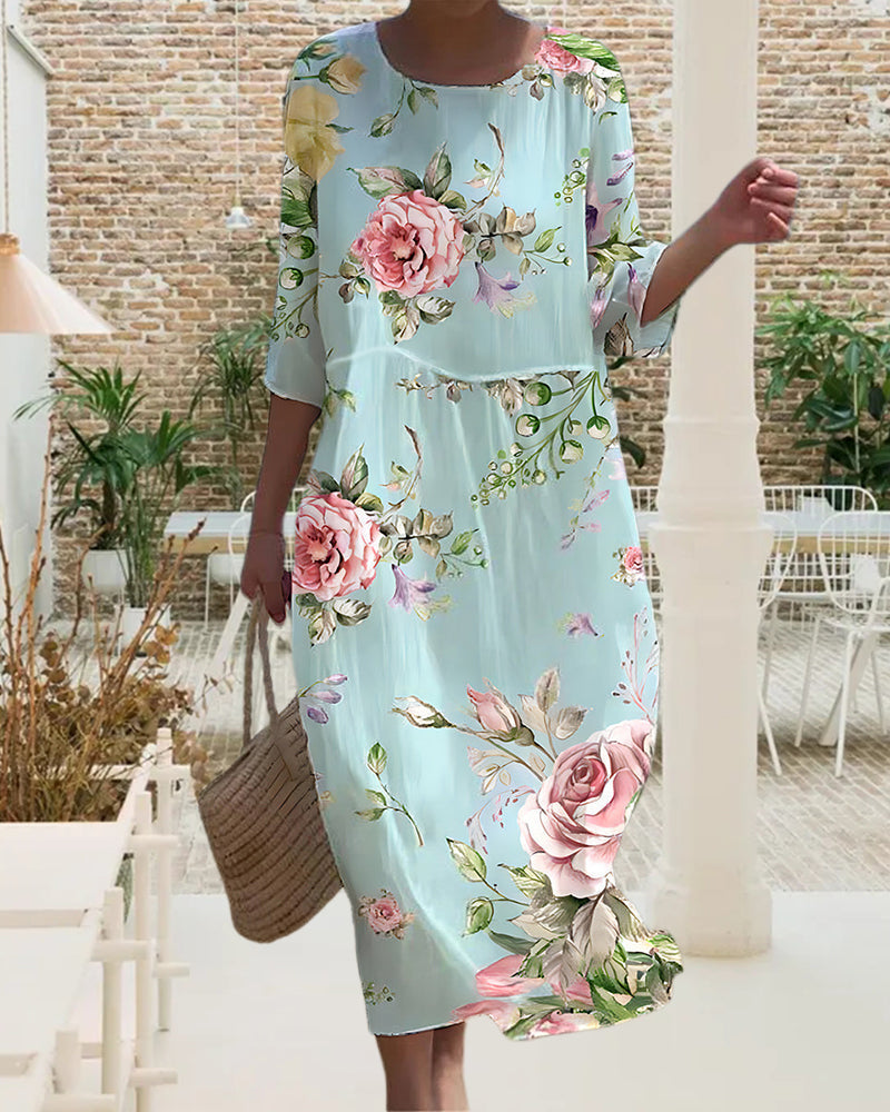 Ruth | Robe à motif floral