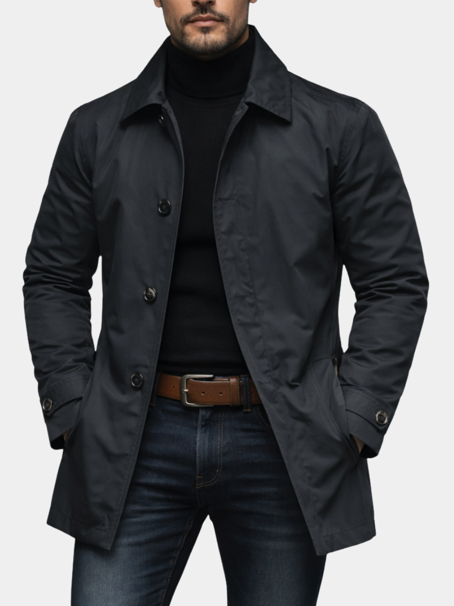 Baptiste | Structured Coat with Quilted Lining and Fitted Cut