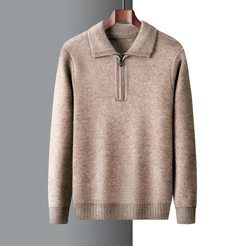 Isaac™ - Pull doux et chaud à demi-fermeture éclair