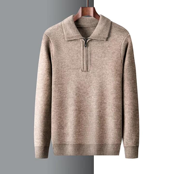 Isaac™ - Pull doux et chaud à demi-fermeture éclair