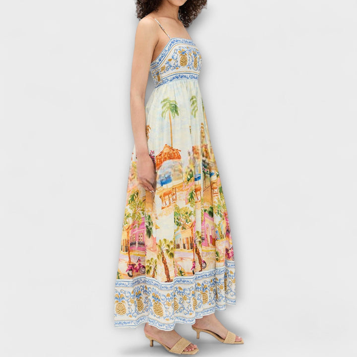 Lumen - Robe maxi multicolore Aracati