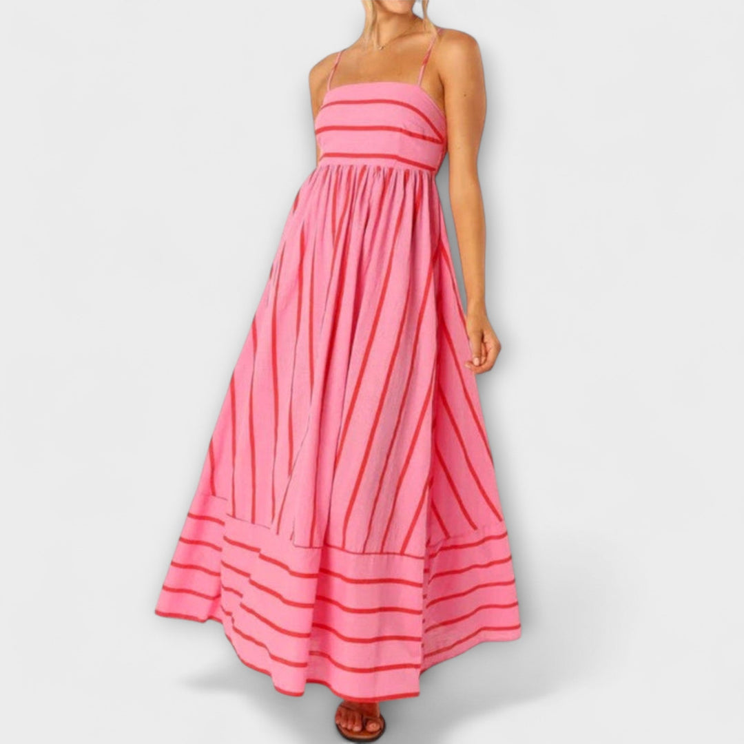 Svea - Robe maxi couleur Bare Bloom