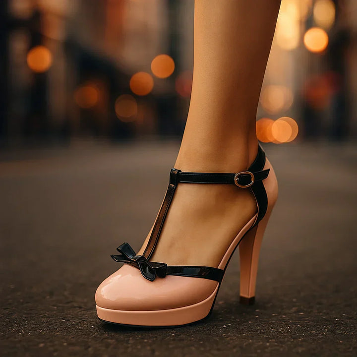 Talons BELLA avec nœud papillon