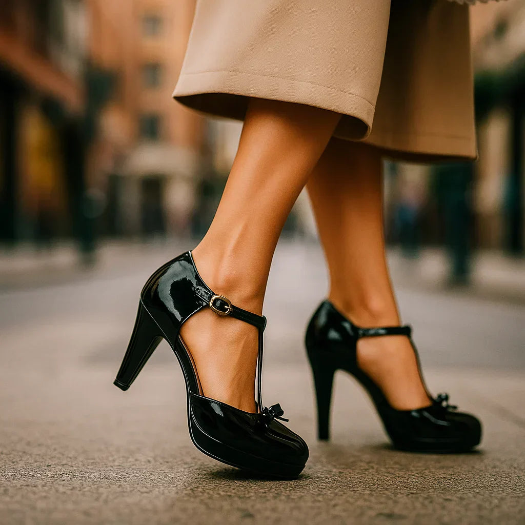 Talons BELLA avec nœud papillon