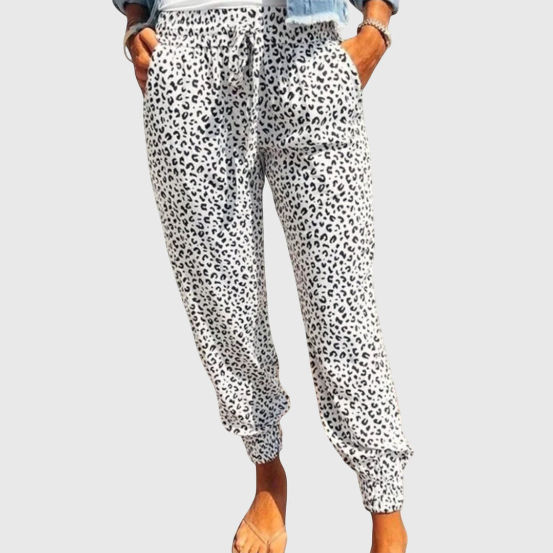 Feli - Pantalon léopard à jambes larges