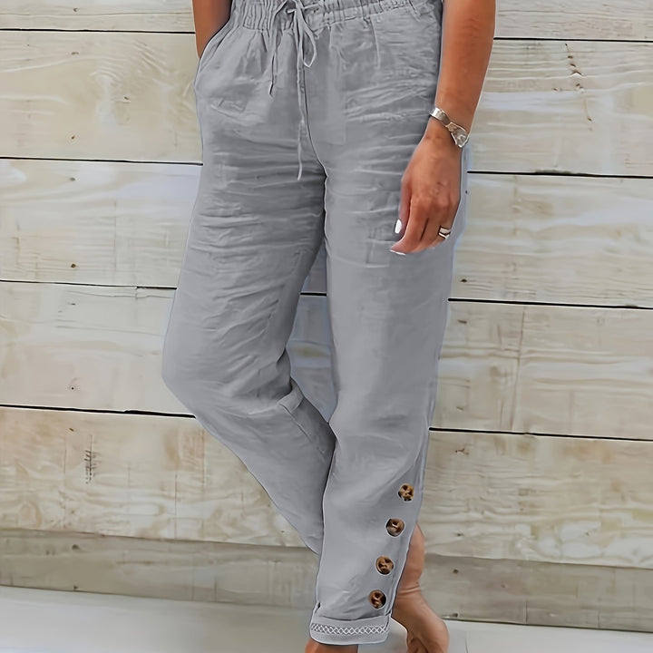 Linnea™ – Pantalon droit slim en coton