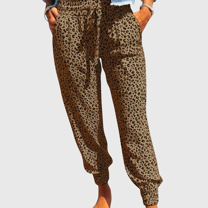 Feli - Pantalon léopard à jambes larges