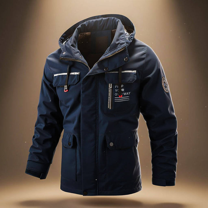 Cody | Tough Men’s Water Resistant Hooded Jacket with Reinforced Pockets