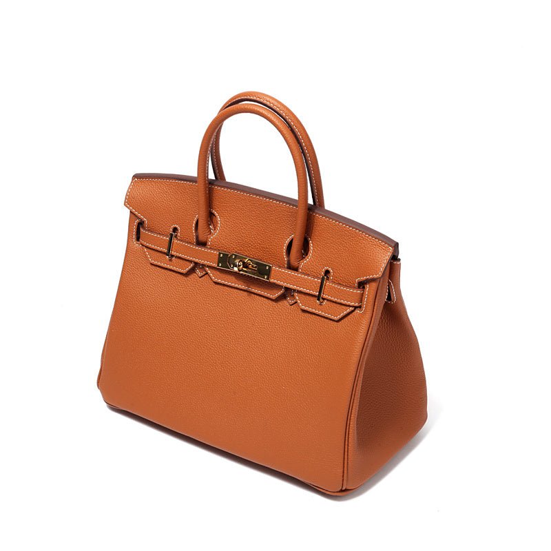 Victoria | Classic Leather Handbag with Multiple Pockets and Secure Closure